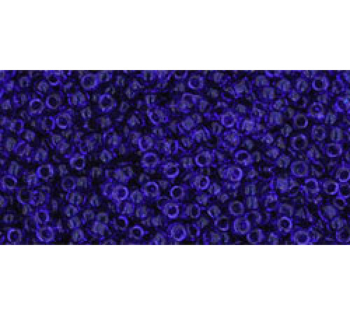 Бисер TOHO Round 15/0 TR-15-8 - Transparent Cobalt