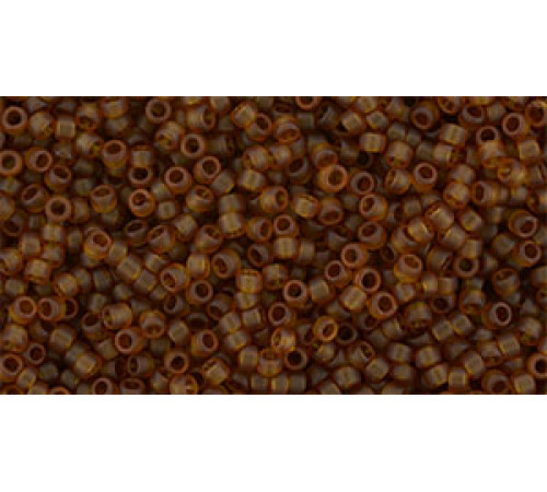 Бисер TOHO Round 15/0 TR-15-941F - Transparent-Frosted Umber