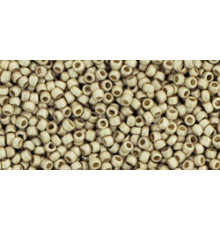 Бисер TOHO Round 15/0 TR-15-PF558F - PermaFinish - Matte Galvanized Aluminum