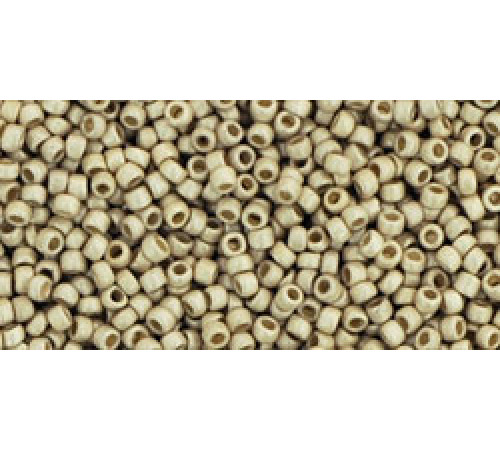 Бисер TOHO Round 15/0 TR-15-PF558F - PermaFinish - Matte Galvanized Aluminum