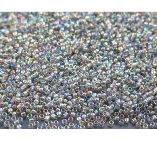 Бисер TOHO Round 15/0 TR-15-176 - Transparent-Rainbow Black Diamond