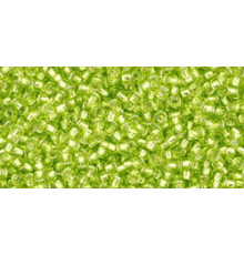 Бисер TOHO Round 15/0 TR-15-24 - Silver-Lined Lime Green