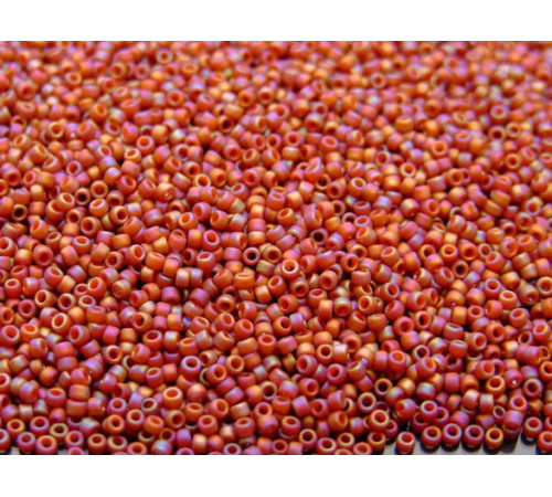 Бисер TOHO Round 15/0 TR-15-2640F - Semi Glazed Rainbow - Burnt Orange