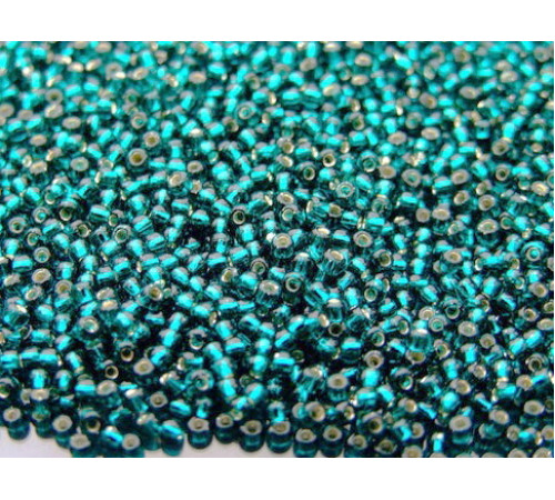 Бисер TOHO Round 15/0 TR-15-27BD - Silver-Lined Teal