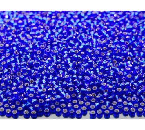 Бисер TOHO Round 15/0 TR-15-28 - Silver-Lined Cobalt