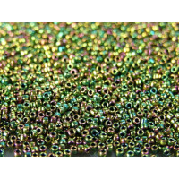 Бисер TOHO Round 15/0 TR-15-508 - Higher-Metallic Iris - Olivine