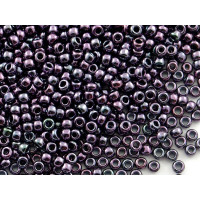 Бисер TOHO Round 15/0 TR-15-90 - Metallic Amethyst Gun Metal