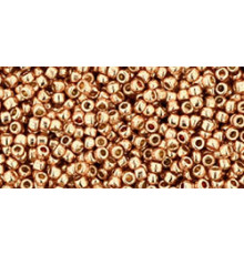 Бисер TOHO Round 15/0 TR-15-PF551 - PermaFinish - Galvanized Rose Gold