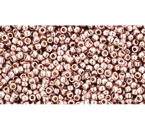 Бисер TOHO Round 15/0 TR-15-PF552 - PermaFinish - Galvanized Sweet Blush