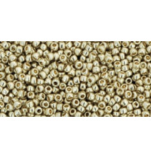 Бисер TOHO Round 15/0 TR-15-PF558 - PermaFinish - Galvanized Aluminum