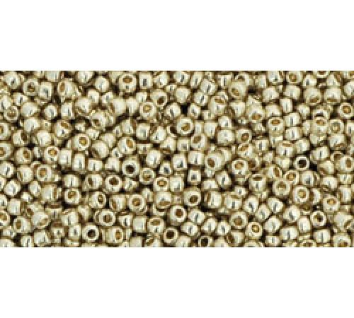 Бисер TOHO Round 15/0 TR-15-PF558 - PermaFinish - Galvanized Aluminum