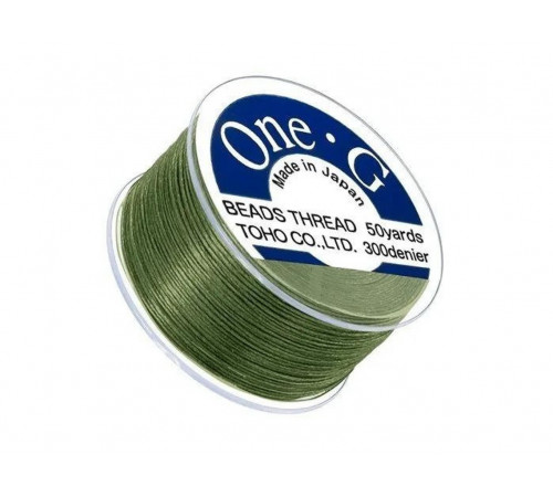 Бисерная нить TOHO One-G #12 Зеленый /50 ярдов