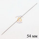 Игла бисерная "Miyuki" MN-454mm, нержавеющая сталь (1 шт)
