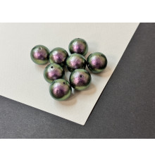 Хлопковый жемчуг Rich Green Black /круглый