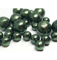 Хлопковый жемчуг Dark Green /круглый