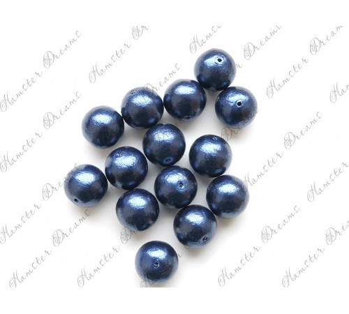 Хлопковый жемчуг Dark Blue /круглый