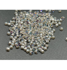 Шатоны Crystal Vitrail Light /оправа серебро, ss16 (4 мм), 10 шт 