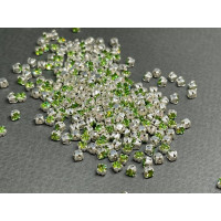 Шатоны Peridot /оправа серебро, ss12 (3 мм), 10 шт 