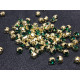 Шатоны Emerald /оправа золото, ss16 (4 мм), 10 шт 