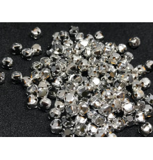 Шатоны Jet Hematite /оправа серебро, ss16 (4 мм), 10 шт 