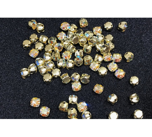 Шатоны Jonquil AB /оправа золото, ss16 (4 мм), 10 шт 
