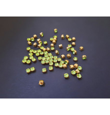 Шатоны Peridot /оправа золото, ss16 (4 мм), 10 шт 