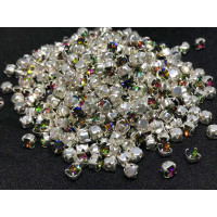 Шатоны Crystal Vitrail Medium /оправа серебро, ss16 (4 мм), 10 шт 