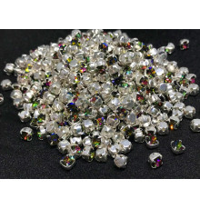 Шатоны Crystal Vitrail Medium /оправа серебро, ss16 (4 мм), 10 шт 