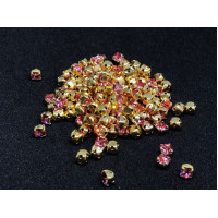 Шатоны Light Rose /оправа золото, ss16 (4 мм), 10 шт 