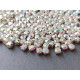 Шатоны Crystal AB /оправа серебро, ss16 (4 мм), 10 шт 