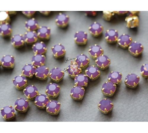Шатоны ss29 Amethyst Opal/ оправа золото