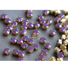 Шатоны ss29 Amethyst Opal/ оправа золото