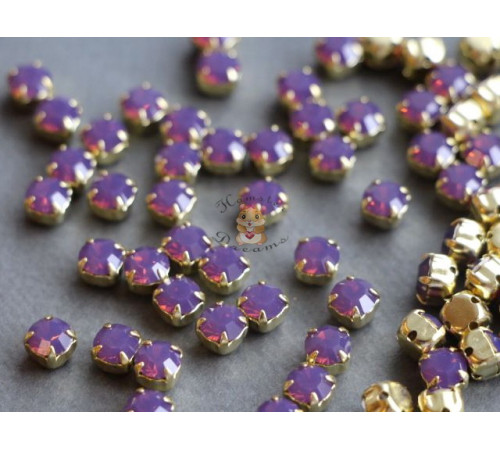 Шатоны ss29 Amethyst Opal/ оправа золото