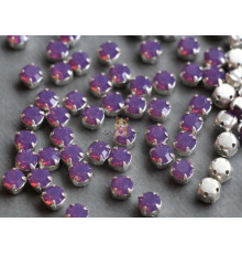 Шатоны ss29 Amethyst Opal/ оправа серебро