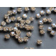 Шатоны ss29 Crystal Honey/ оправа серебро