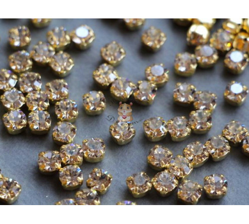 Шатоны ss29 Crystal Velvet/ оправа золото