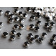 Шатоны ss29 Jet/ оправа серебро