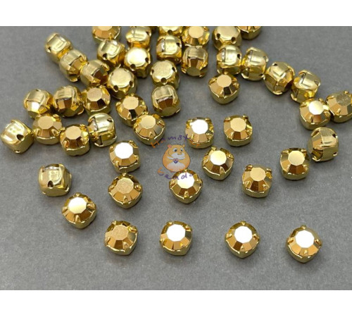 Шатоны ss29 Crystal Aurum/ оправа золото