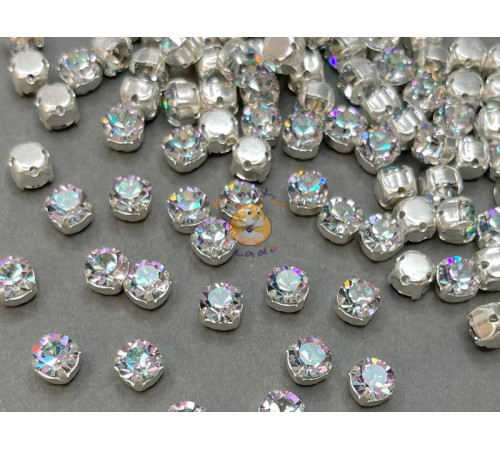 Шатоны ss29 Crystal Vitrail Light/ оправа серебро
