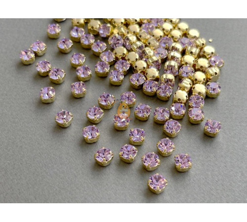 Шатоны ss29 Violet/ оправа золото