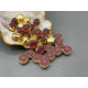 Матовые шатоны ss39 Amethyst Matt оправа золото