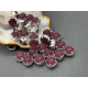 Матовые шатоны ss39 Amethyst Matt оправа серебро