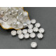 Матовые шатоны ss39 Crystal Matt оправа серебро