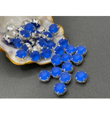 Матовые шатоны ss39 Sapphire Matt оправа серебро