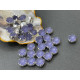 Матовые шатоны ss39 Tanzanite Matt оправа серебро