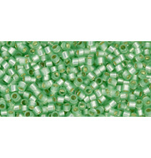 Бисер TOHO Treasure 11/0 TT-01-2244 - Transparent Silver-Lined Mint Green