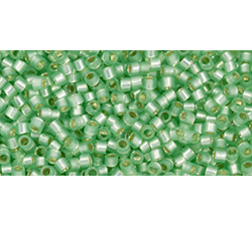 Бисер TOHO Treasure 11/0 TT-01-2244 - Transparent Silver-Lined Mint Green