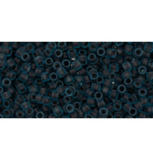 Бисер TOHO Treasure 11/0 TT-01-248FM - Frosted Jet-Lined Aqua