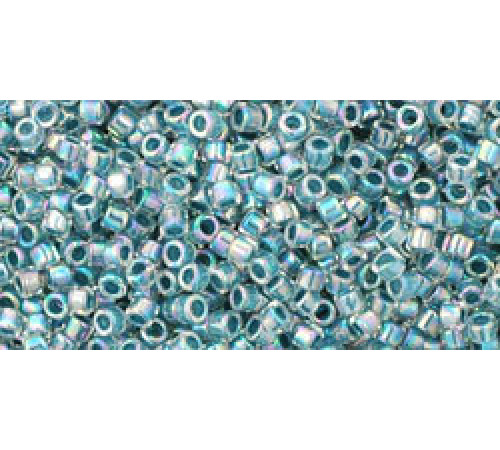 Бисер TOHO Treasure 11/0 TT-01-773 - Inside-Color Rainbow Crystal/Montana Blue-Lined
