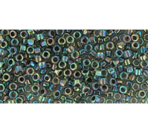 Бисер TOHO Treasure 11/0 TT-01-783 - Inside-Color Rainbow Crystal/Opaque Gray-Lined 